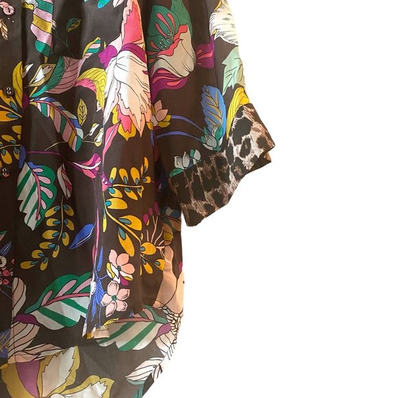 Johnny Was Workshop ARABELLA BOXY SILK SHIRT XS - Picture 6 of 7